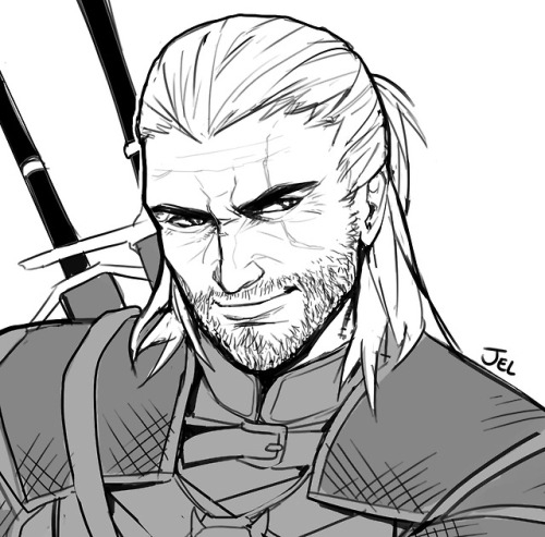 jel-art:Yennefer and Geralt ko-fi sketchesI’m taking bust...