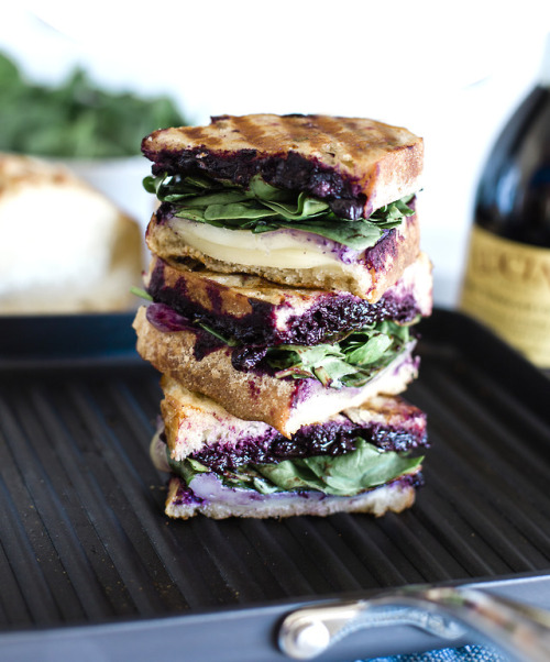 fattributes:Grilled Balsamic Blueberry and Cheese Panini