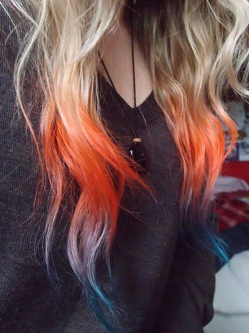 dip dye hair on Tumblr