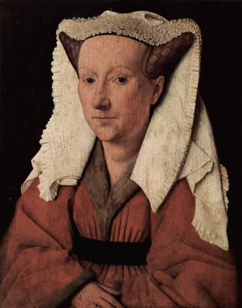 artist-vaneyck:Portrait of Margaret van Eyck, Jan van...