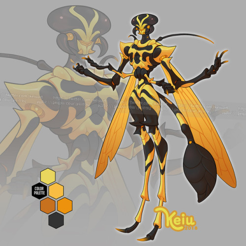 monster boy monster design character design original character wasp faerie fairy goddammit i just noticed I linearted that abdomen in front of the wing and not behind as it was in the sketch dang it i was thinking why this looked so odd and that was the thing that was bugging me SIGH exophilia