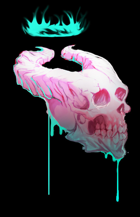 a skull image i did 