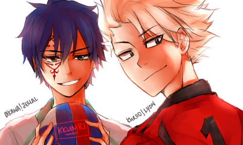 kkumri:More haikyuu!! x fairy tail crossoversssss. Also, happy...