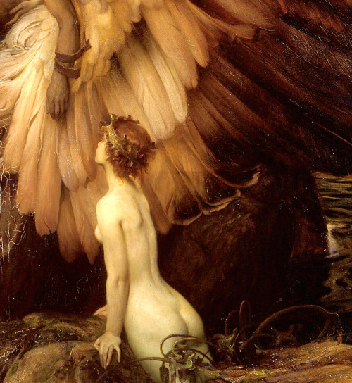 isadorabeauxdraps:Herbert Draper , The lament for Icarus ,1898