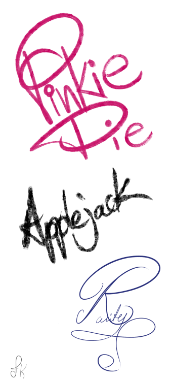 flashlighttwii:fluttershythekind:Pony Signatures(Do feel...