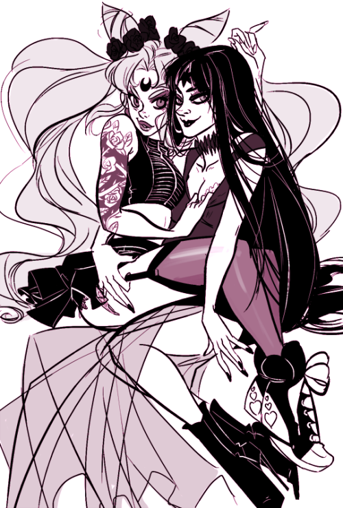 scribbles sailor moon black lady mistress nine