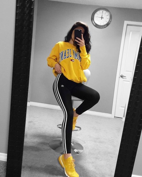 adidas leggings outfit tumblr