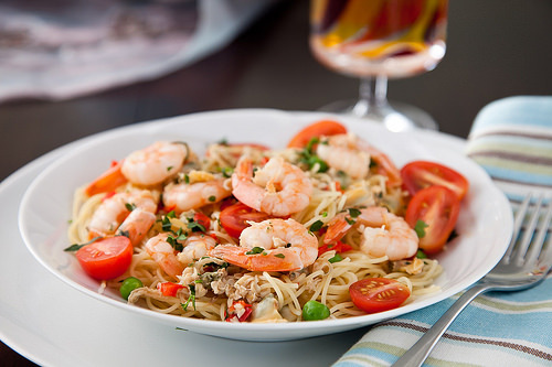 Pasta with Shrimp & Vegetables