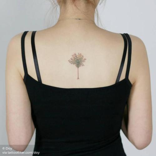 By Doy, done at Inkedwall, Seoul. http://ttoo.co/p/31716 tree;olive tree;small;facebook;nature;upper back;twitter;doy;illustrative