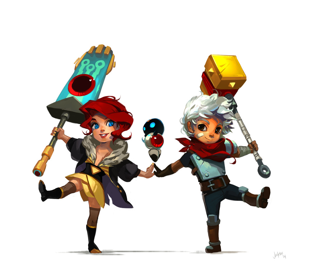 Transistor is out! Supergiant Games officialy has two characters that I may NOW MASH TOGETHER FOR THE GIGGLES :D!
