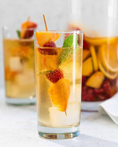 foodffs:Easy Peach SangriaFollow for recipesIs this how you...