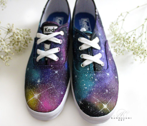 sosuperawesome:Original Art, Ornaments and Galaxy Shoes, by...