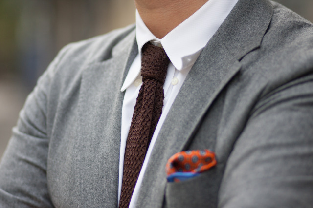 Broke and Bespoke | I actually forgot to button the collar buttons on...