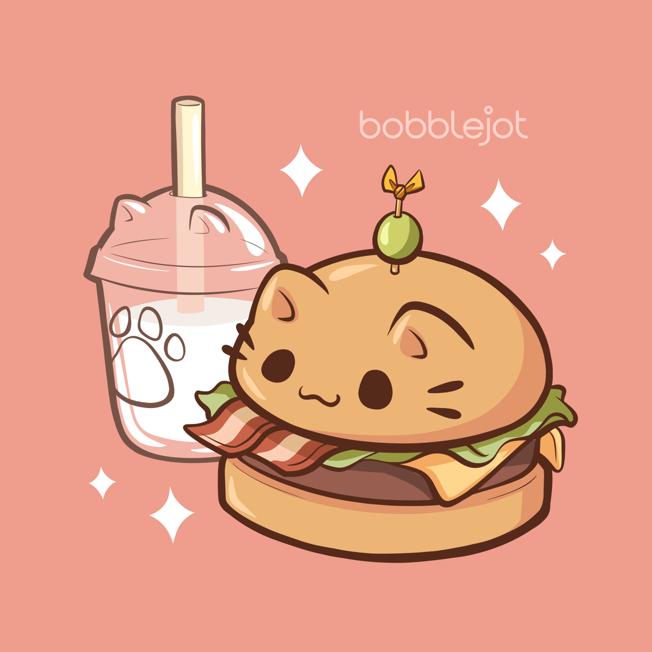 Illustrator Of Cute Things — We Bare Bears Boba Milk Tea Series!