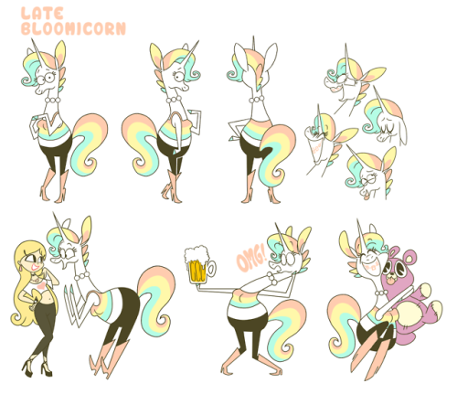 Full Late Bloomicorn character sheet for work as well as some...