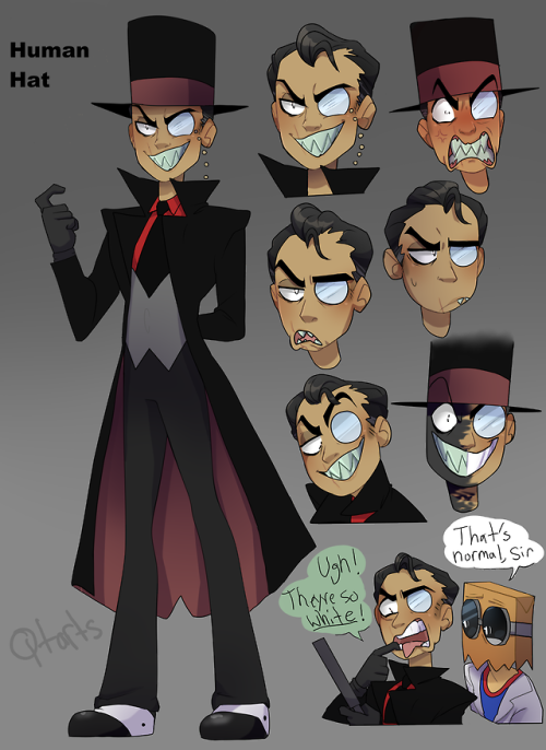 black hat dr flug Villainous human hat villainos my art art tag