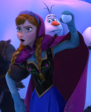 Image result for anna frozen snow monster gif