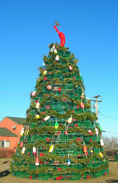 Unconsumption — In Maine: Lobster trap Christmas trees To make...