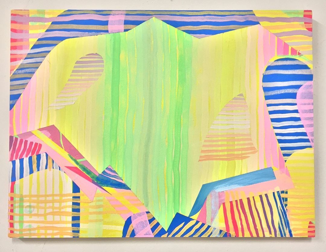 #smallpainting 12”x9” #acryliconpanel #abstractpainting #contemporarypainting #color #study #smallpaintings #contemporaryartist #painting #art #arte #artecontemporanea #nonobjective #line #jamesjankowiak #artist #painter #chicagoartist (at Mana Contemporary)