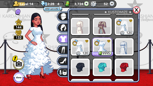 kim kardashian game all hairstyles