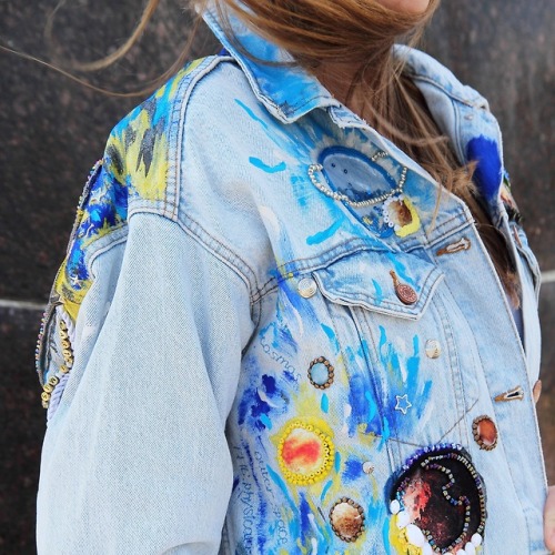 sosuperawesome:Embroidered Denim JacketsKarina Bro Denim on...