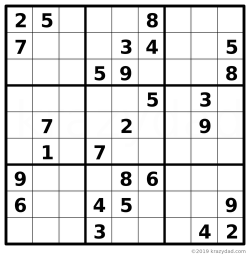 krazydad sudoku