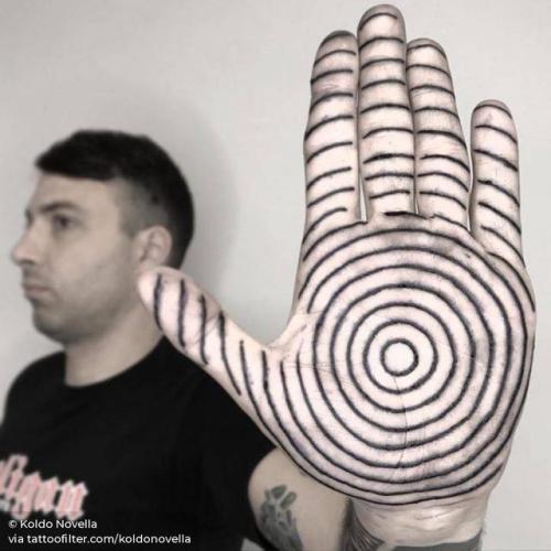 By Koldo Novella, done at 48920 Tattoo Shop, Portugalete.... big;blackwork;circle;facebook;geometric shape;koldonovella;line art;palm;twitter