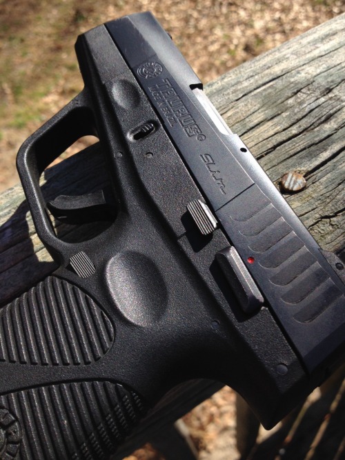 My Taurus PT709 Slim 9mm. Perfect for concealed carry. Accurate...