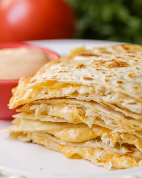 foodffs:CHICKEN QUESADILLASFollow for recipesIs this how you...