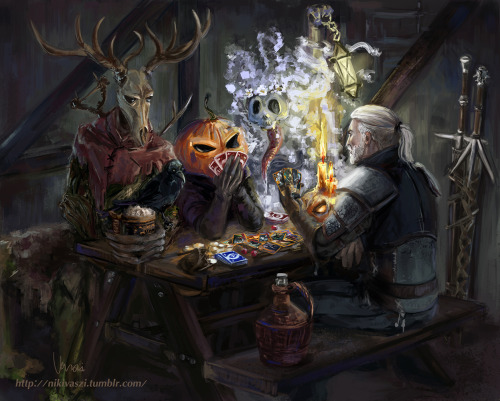 nikivaszi:Geralt’s Unusual Halloween…Up for a round of...