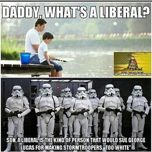 sonsoflibertytees:Haha…Daddy, What’s a liberal?Check out our...