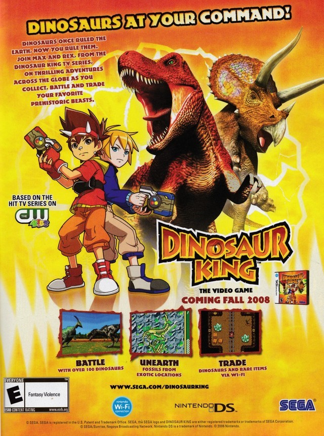 dinosaur king ds game all dinosaurs