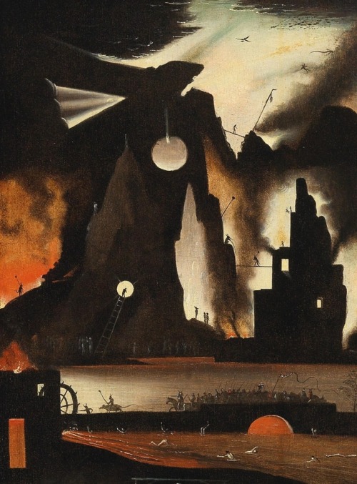 oldoils:Follower of Hieronymus Bosch - Hell | (detail) oil on...