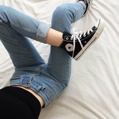 black and white converse high tops tumblr