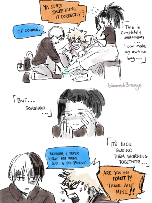 blamedorange:“Bakugou….are you sure she didn’t hurt her head...