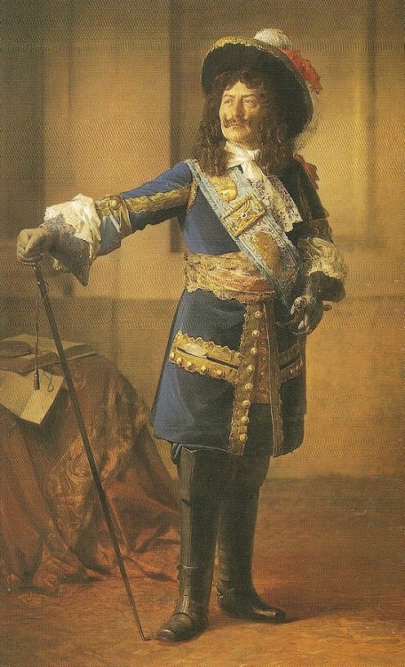 Portrait of Kaiser Wilhelm II in rococco costume. 1900s.