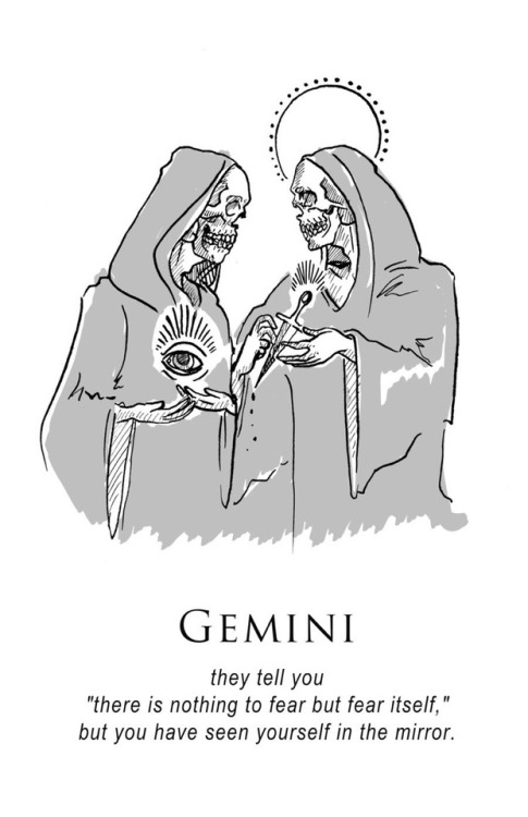 geminizone:Fear nothing but fear itself Gemini.