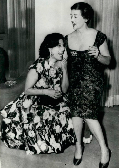 barcarole:Anna Magnani and Bette Davis meeting in Rome on June...