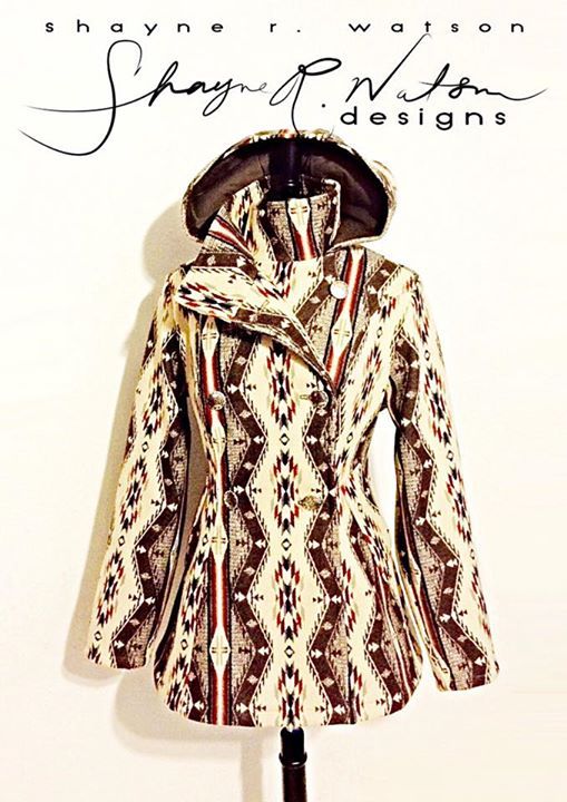 coat, Shayne Watson Designs (Diné) - eff yeah indigenous fashion!