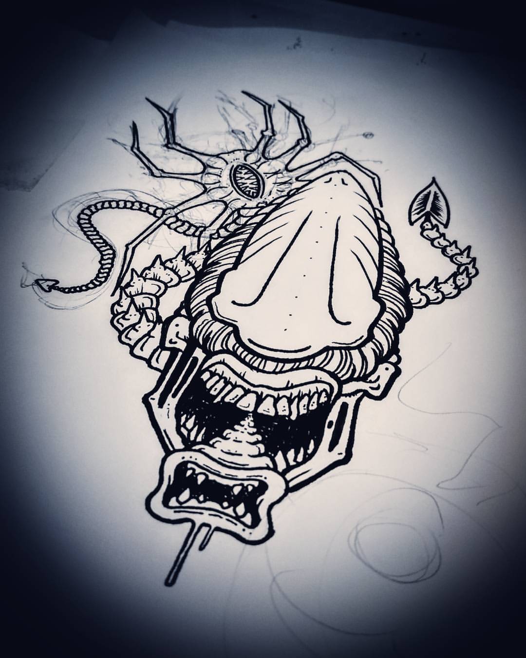 53 Free Xenomorph Tattoo Design Idea Tattoo