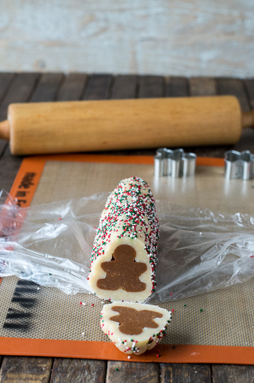 sweetoothgirl:Gingerbread Men Slice N’ Bake Cookies