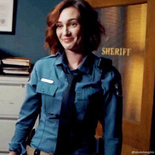 Life goal: to someday look as hot in my police uniform as Nicole...