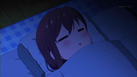 Anime sleeping face