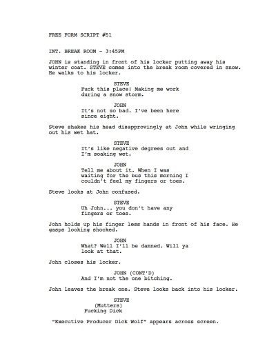 One Page scripts: Photo