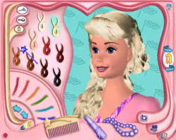 barbie magic hair styler online