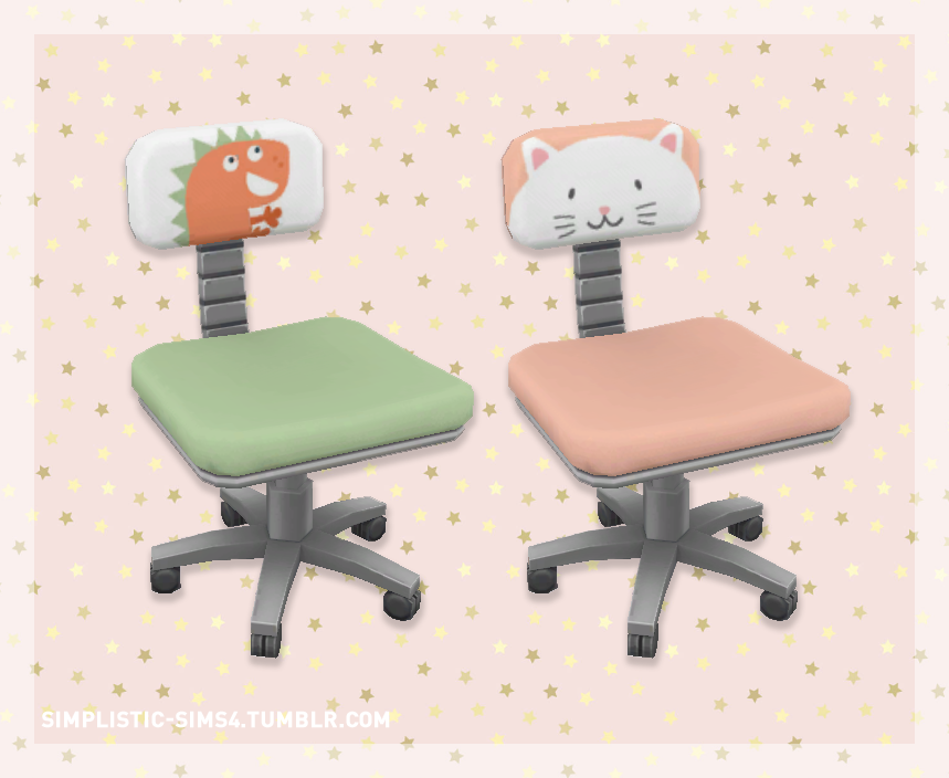 sims 4 small desk and chair cc