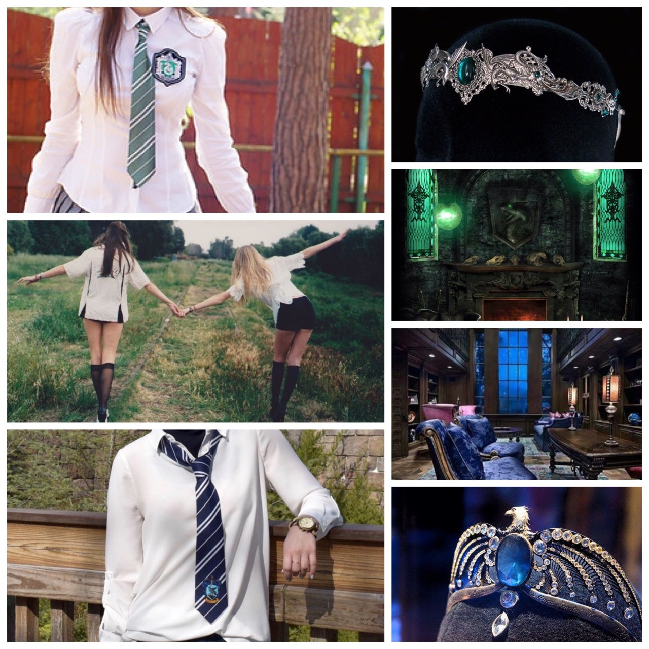 Slytherin Aesthetics Slytherin Girl X Ravenclaw Girl Not My Pics