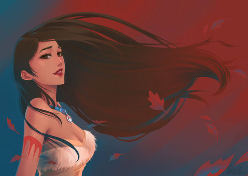 princessesfanarts:Pocahontas by LeoFoxArt