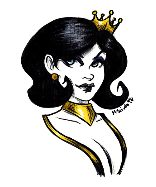 Inktober 9 Dr Mrs The Monarch Venture Bros The Venture Brothers Ink Sketch Michelle Sciuto