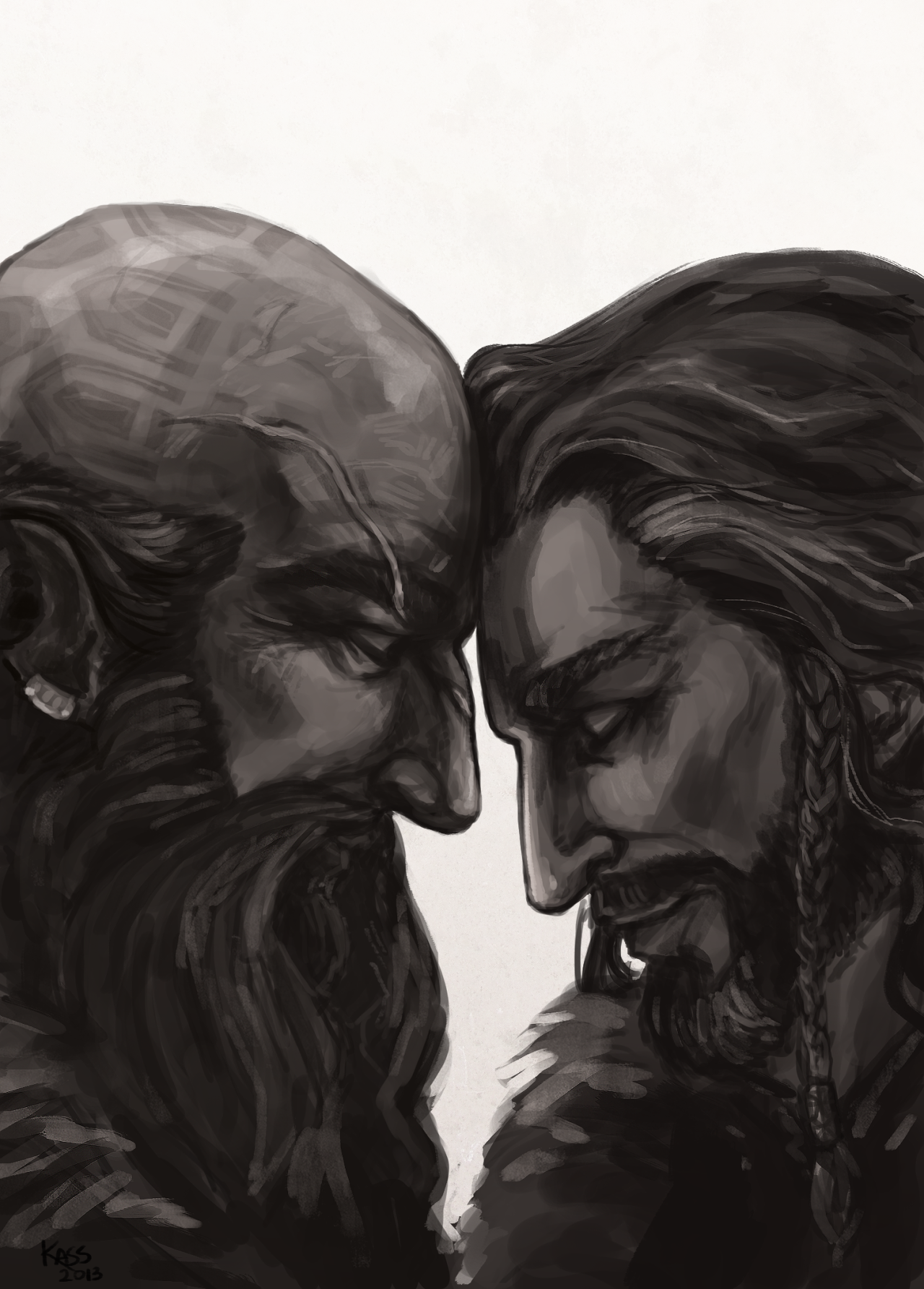 kassasaurus-rex:
“weeps over thorin and dwalin and their friendship ;;;; big strong loyal crazy stubborn dwarf bros weh
”